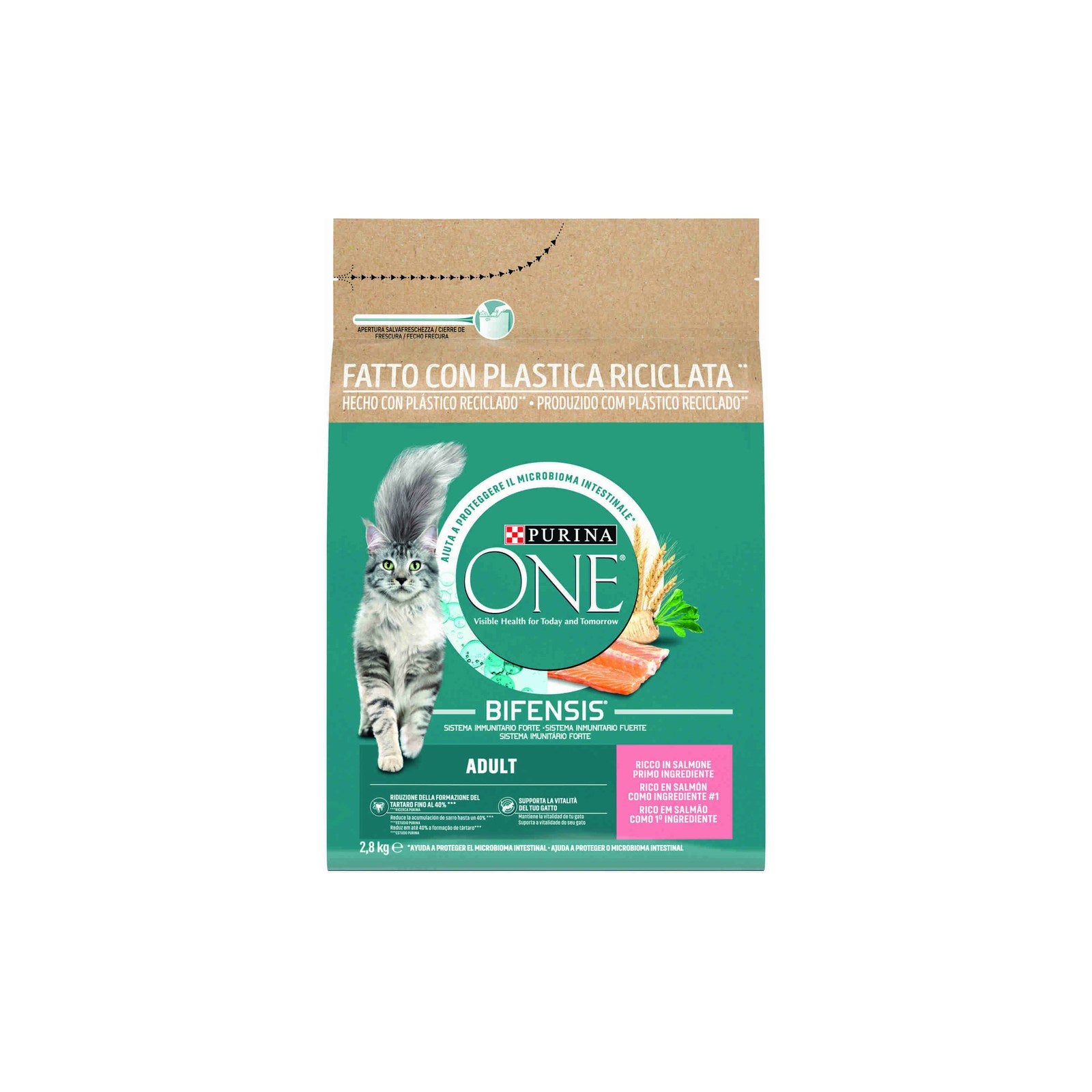 Ração Purina One para Gato Adulto com Salmão 2,8 kg