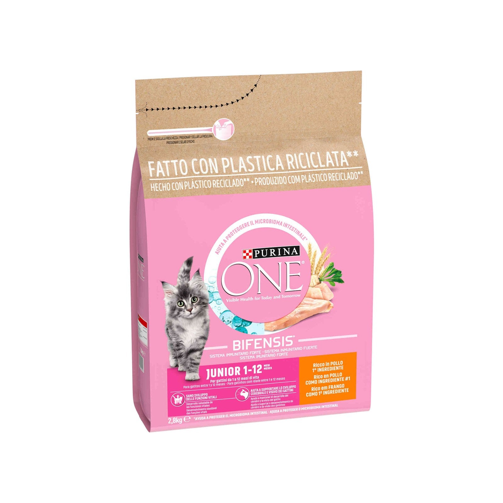 Purina One Ração Seca para Gato Júnior com Frango 2,8 kg
