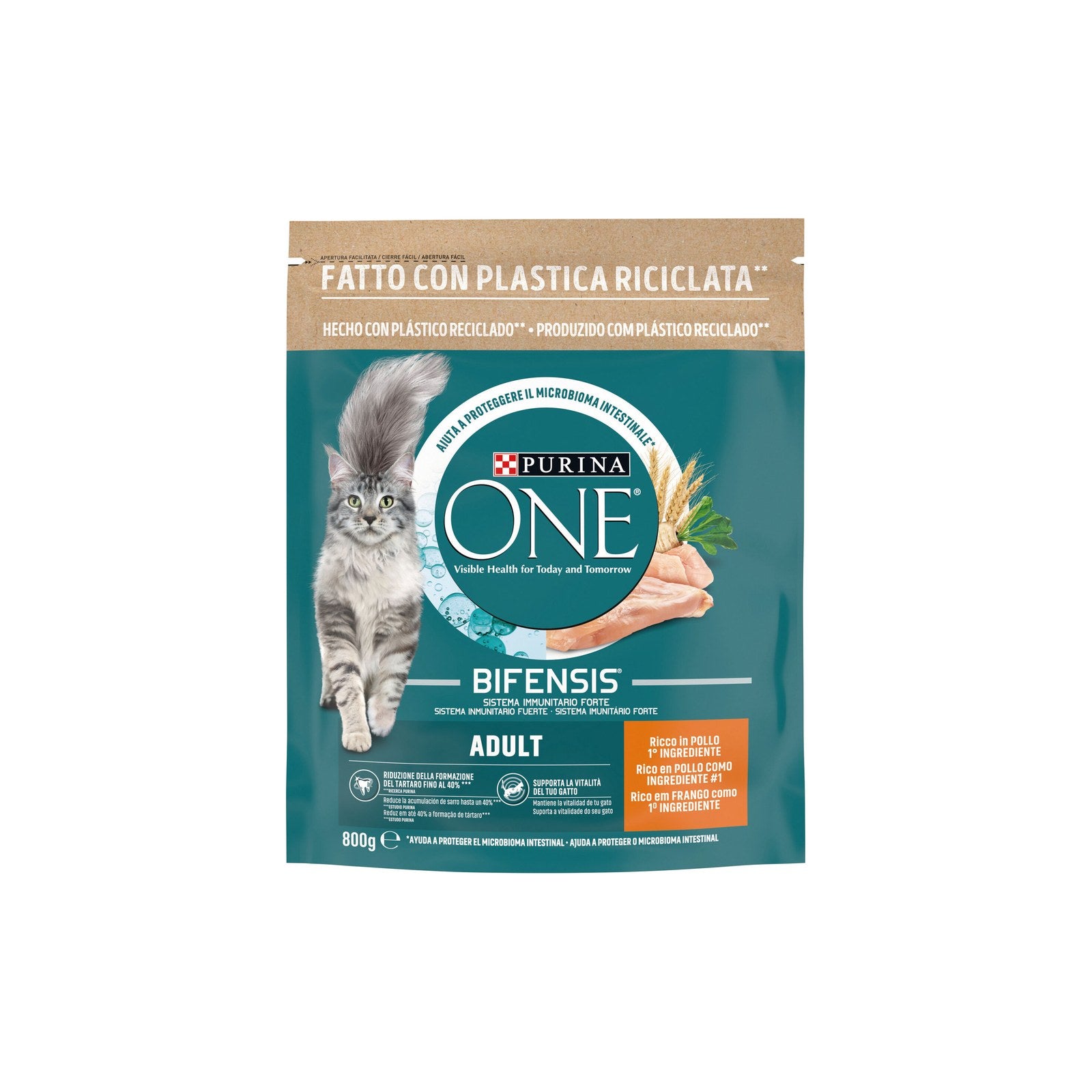 Purina One Ração para Gato Adulto Salmão 800 g