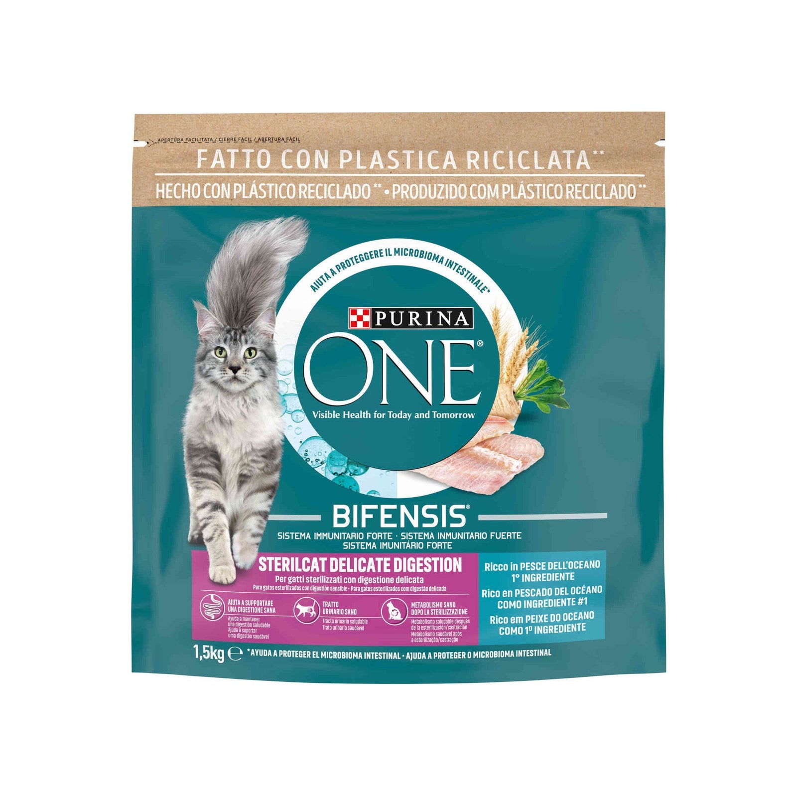 Purina One Ração Gato Esterilizado Digestão Delicada 1,5 kg
