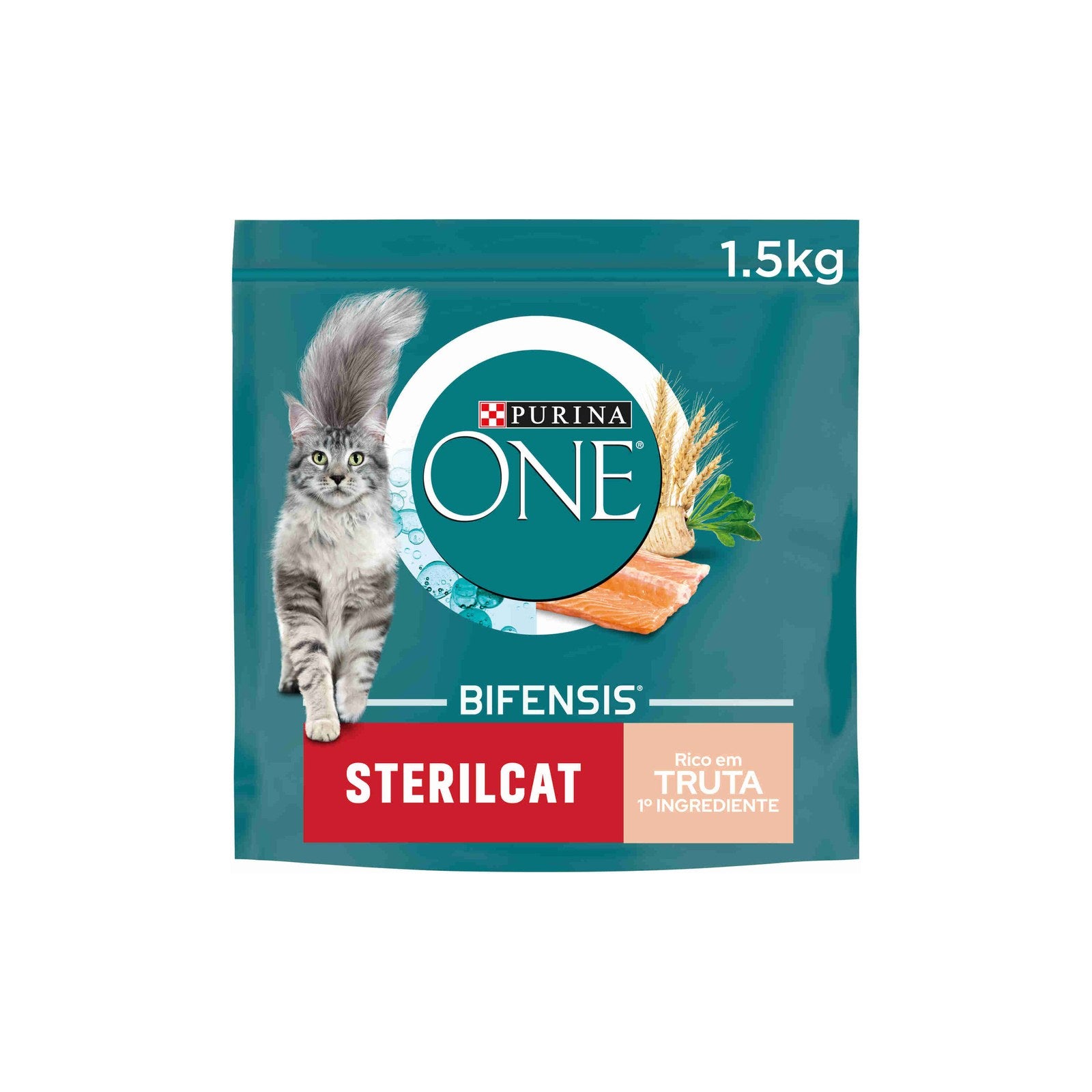 Purina One Ração para Gato Adulto Esterilizado com Truta 1,5 kg