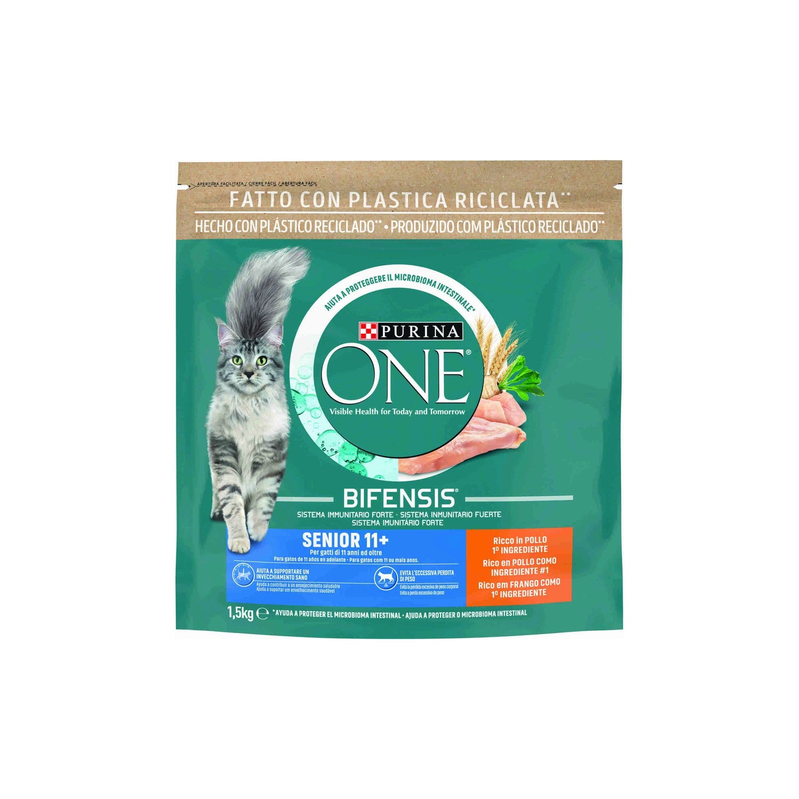 Purina One Ração para Gato Sénior com Frango 1,5 kg
