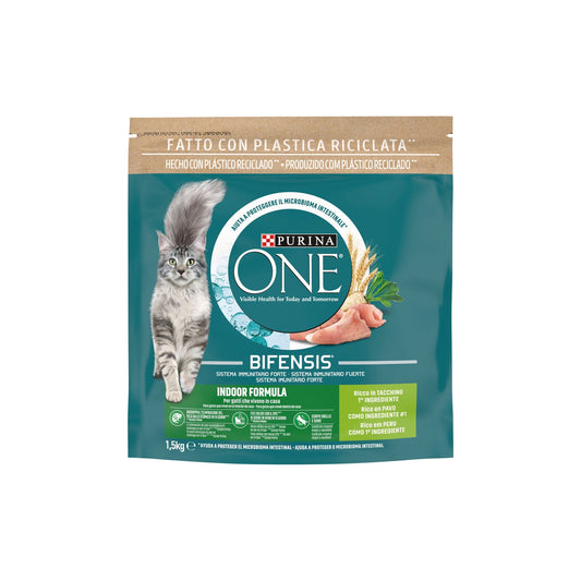 Purina One Ração para Gato Adulto Indoor com Peru 1,5 kg