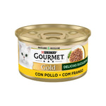 Purina Gourmet Gold Delícias Suculentas Frango para Gato Adulto, 85 g