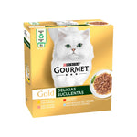 Purina Gourmet Gold Delícias Suculentas Multivariedade para Gato Adulto 8x85 g
