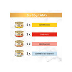 Purina Gourmet Gold Delícias Suculentas Multivariedade para Gato Adulto 8x85 g