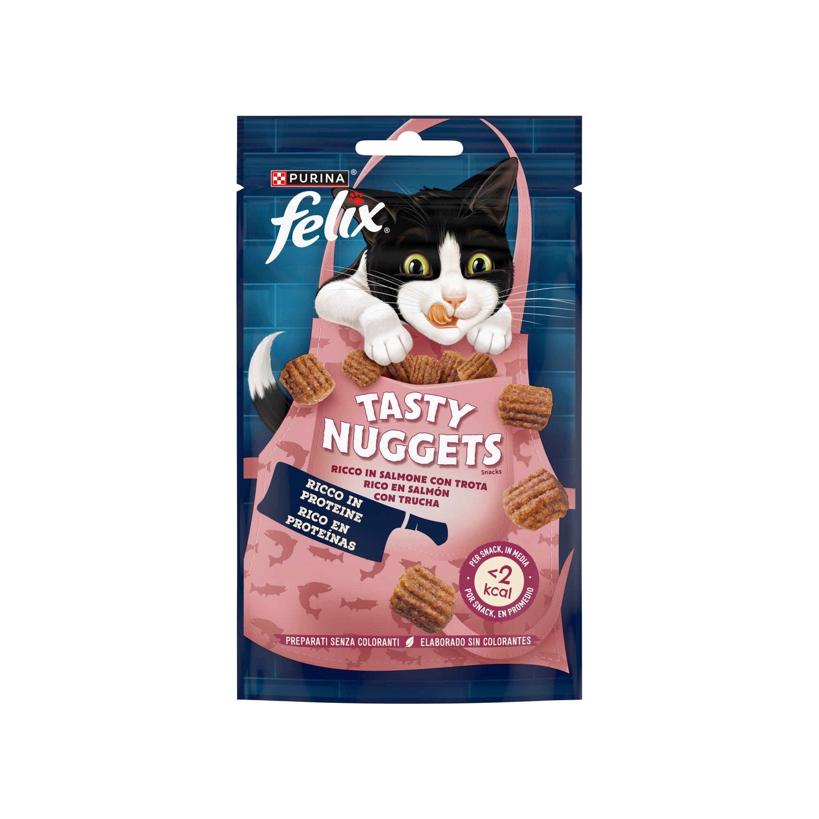 Purina Felix Tasty Nuggets Snack para Gato Salmão e Truta 50 g