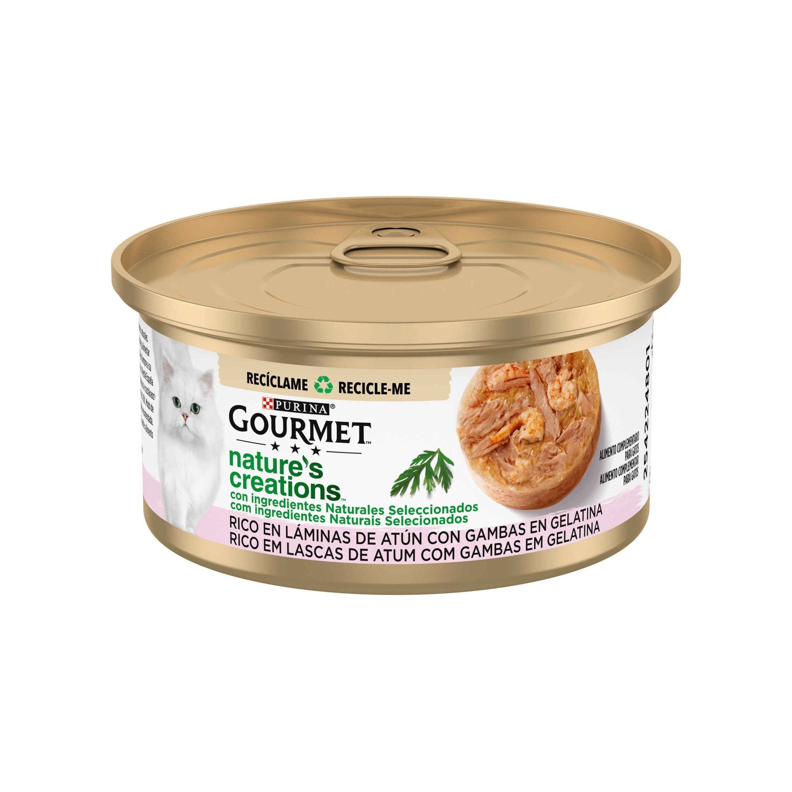 Purina Gourmet Nature's Creations Atum e Gamba para Gato, 70 g