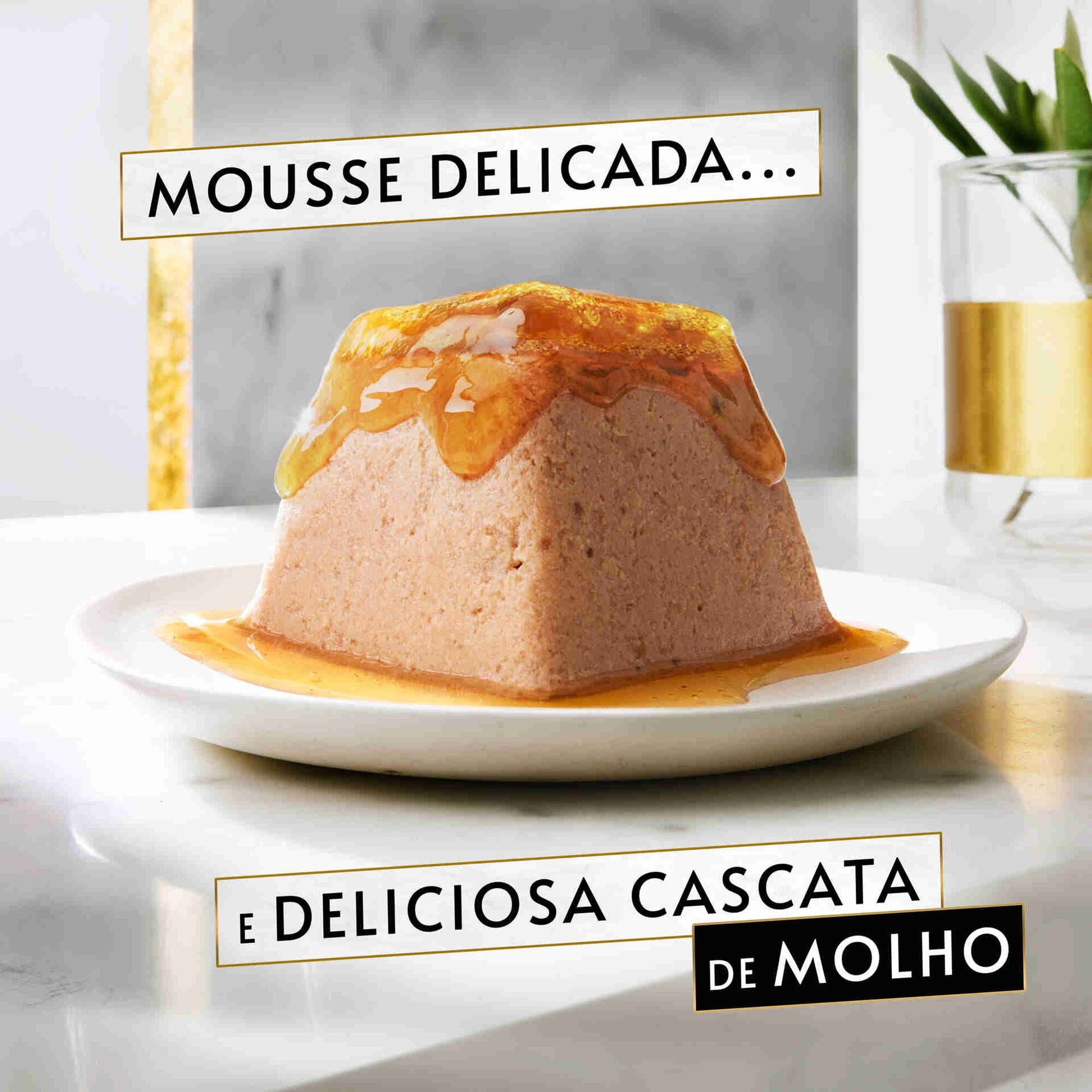 Purina Gourmet Revelations Mousse Peixe do Oceano Gato Adulto, 4 porções 4x57 g