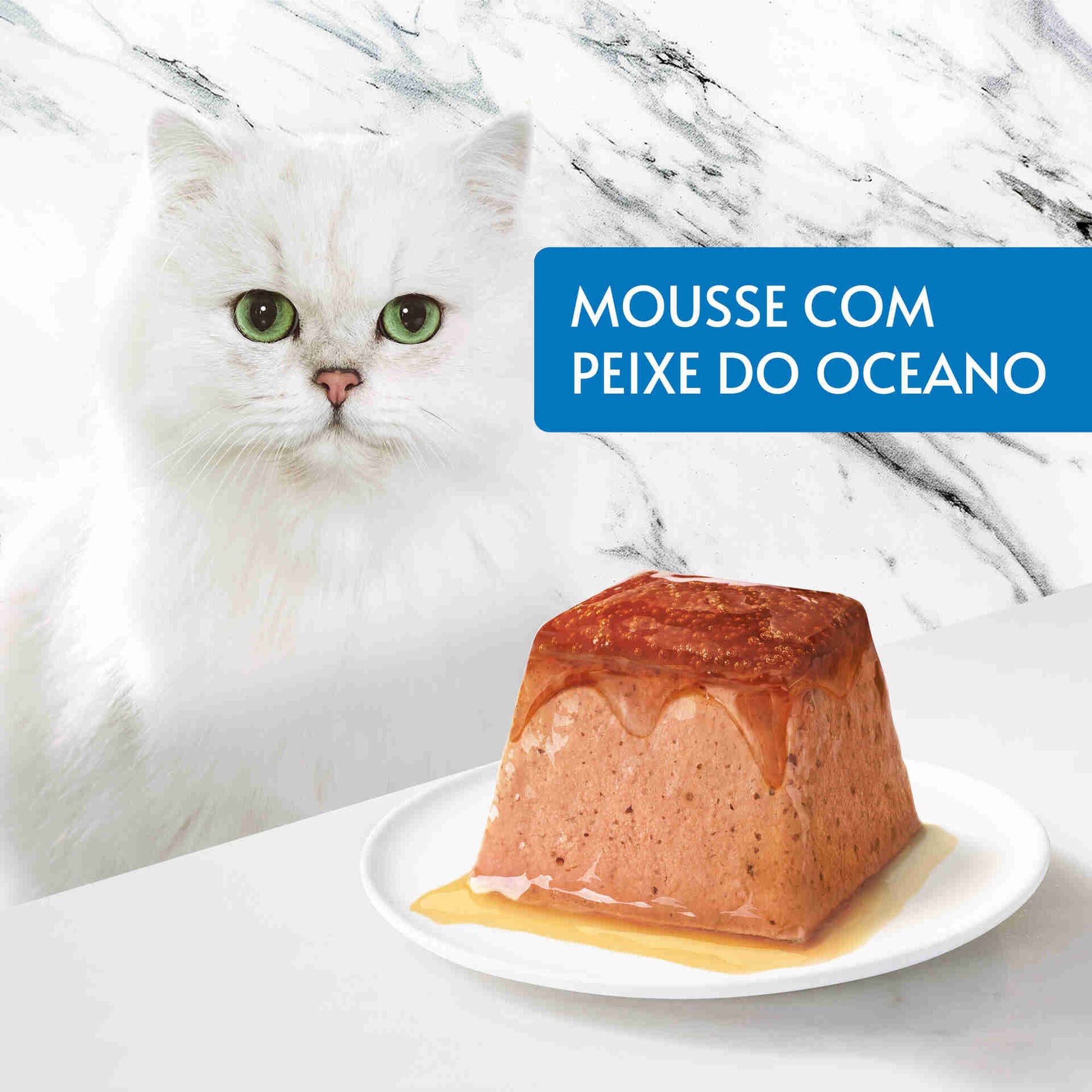 Purina Gourmet Revelations Mousse Peixe do Oceano Gato Adulto, 4 porções 4x57 g