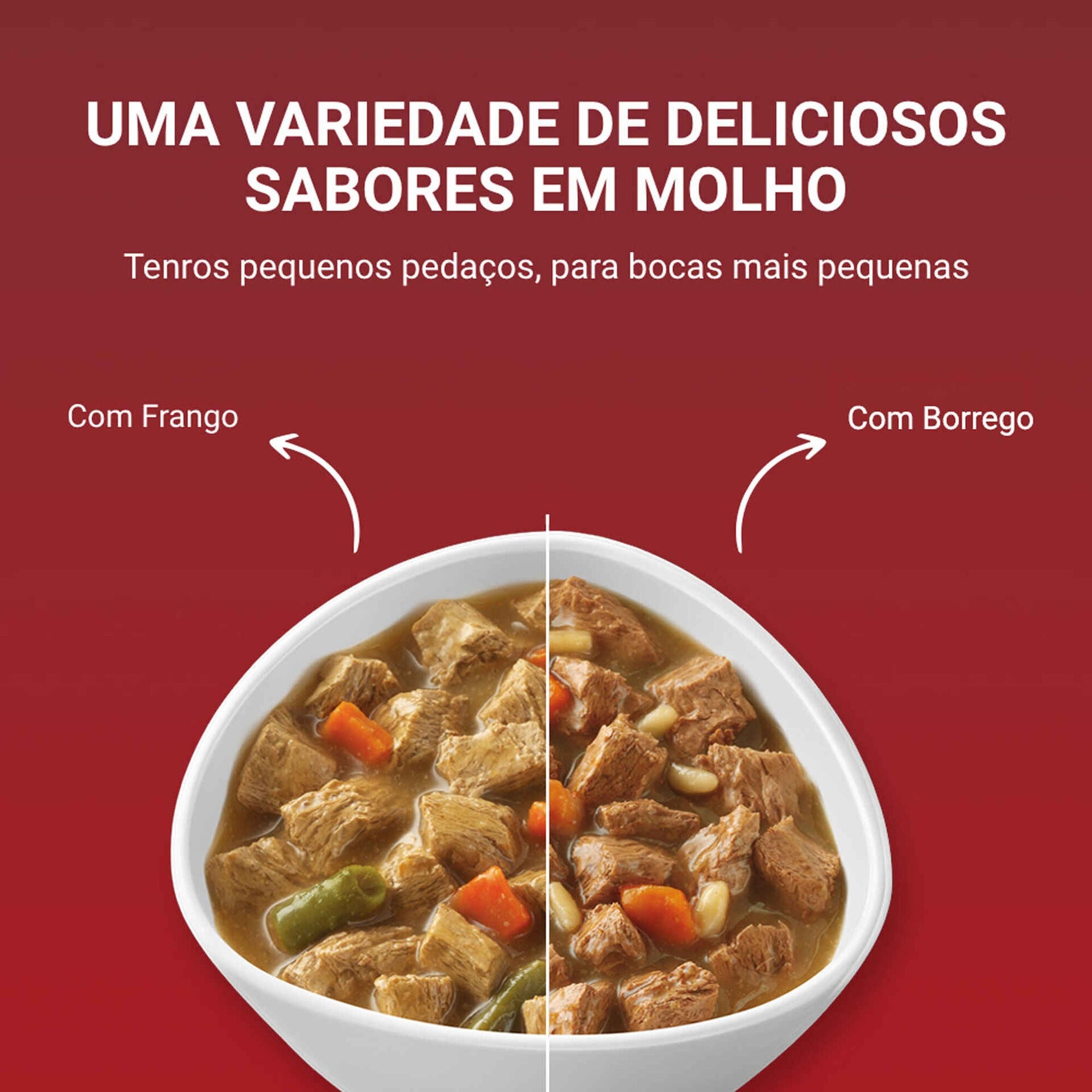 Purina One Mini Comida Húmida para Cão Adulto Sabor Vaca 4x85 g