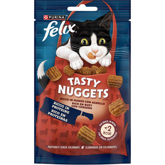 Purina Felix Tasty Nuggets para Gato Adulto, Vaca e Borrego 50 g