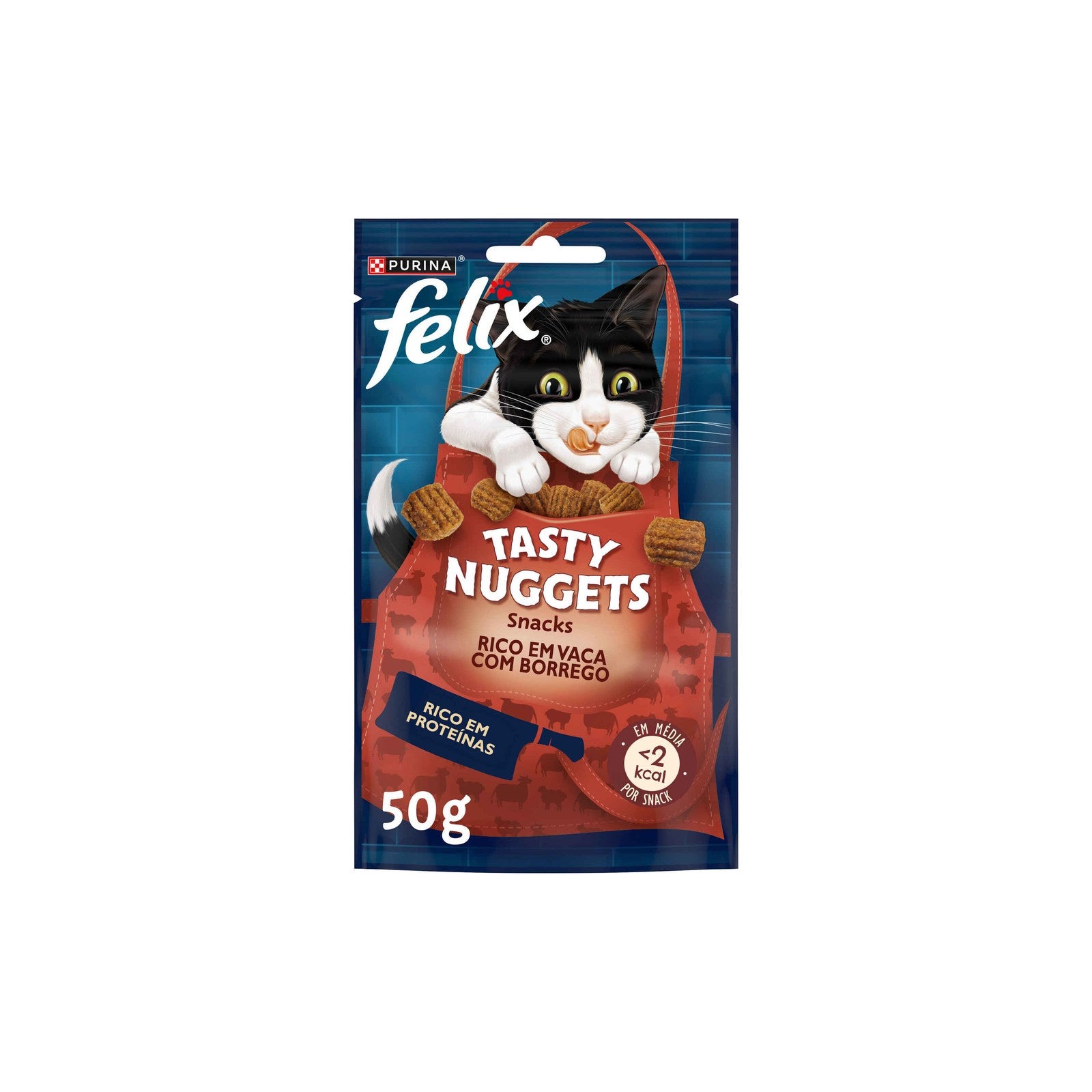 Purina Felix Tasty Nuggets para Gato Adulto, Vaca e Borrego 50 g