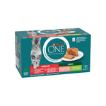 Purina One Terrine Salmão e Cenouras para Gato Adulto Esterilizado 4x85 g