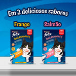 Purina Felix Deli Moments Snack Líquido Gato Frango 10g 4x10 g
