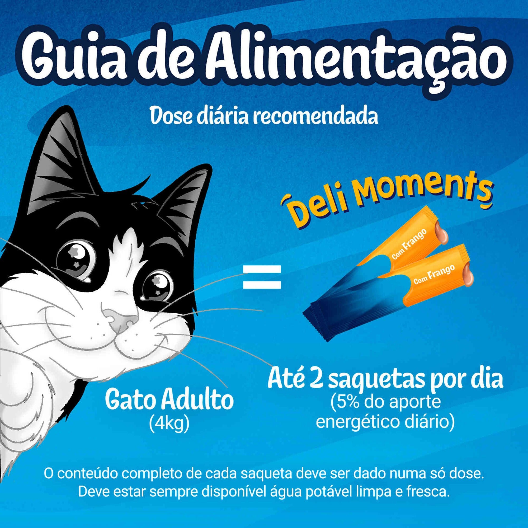 Purina Felix Deli Moments Snack Líquido Gato Frango 10g 4x10 g