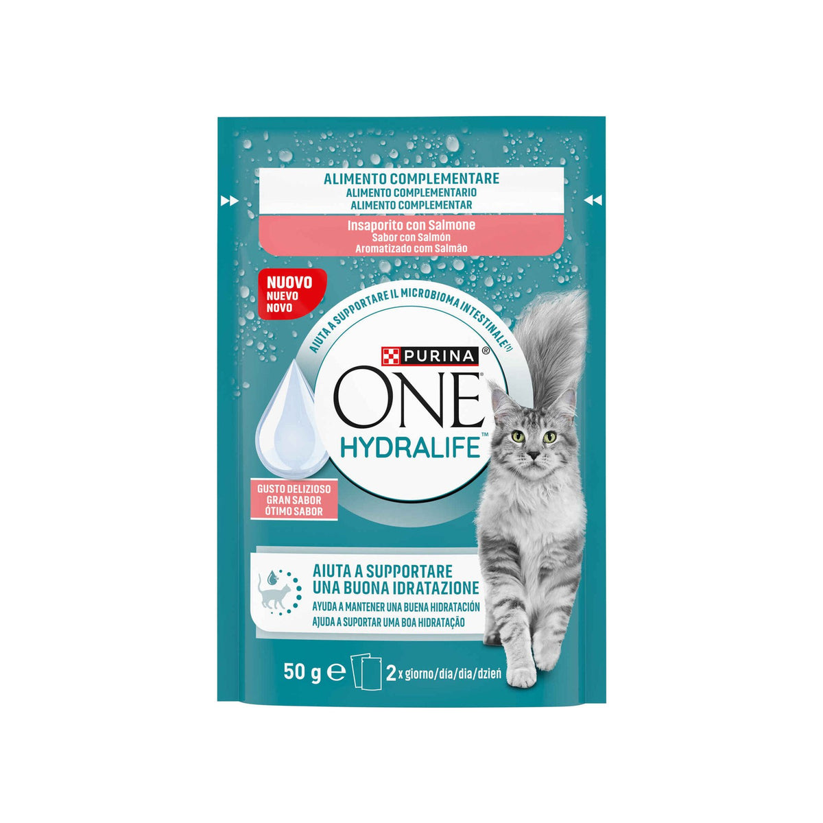 Purina One Hydra Life Snack Líquido Salmão para Gato 50 g
