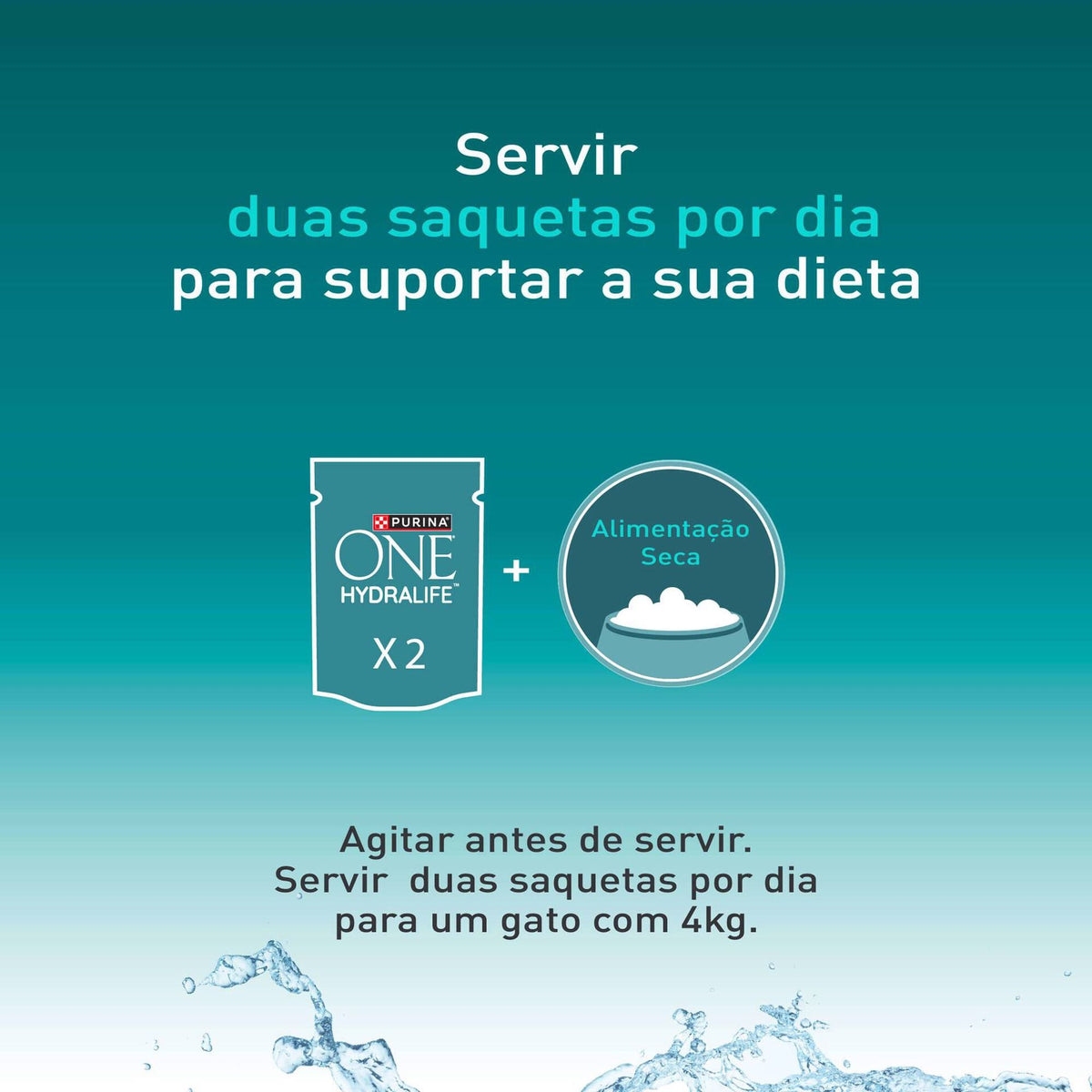 Purina One Hydra Life Snack Líquido Salmão para Gato 50 g