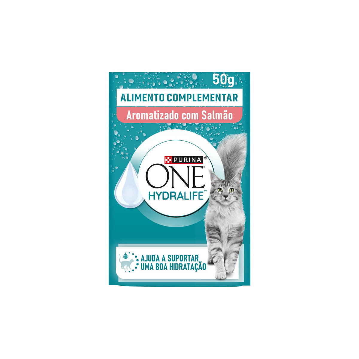 Purina One Hydra Life Snack Líquido Salmão para Gato 50 g