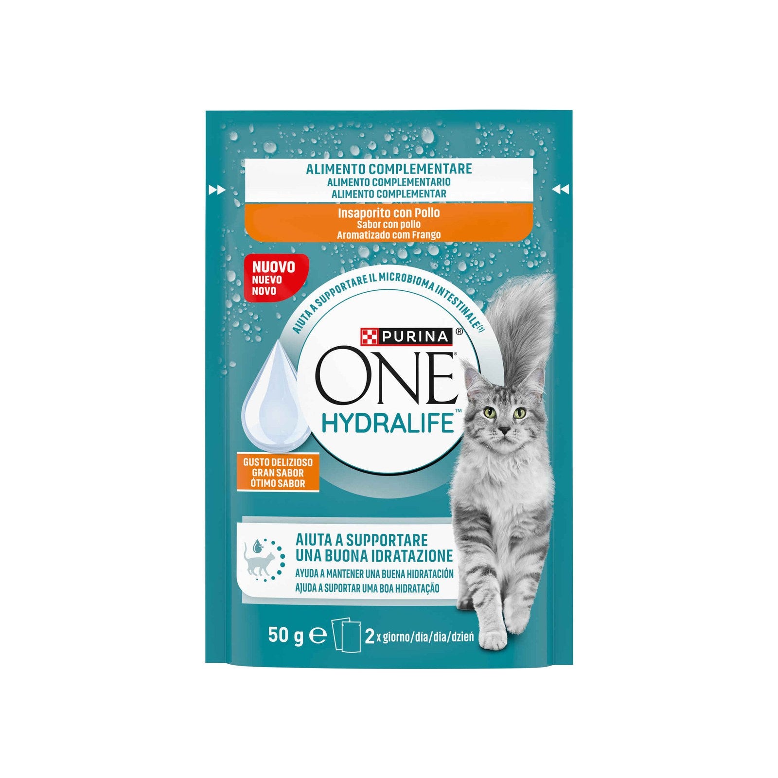 Purina One Hydra Life Snack Líquido para Gato Frango 50 g
