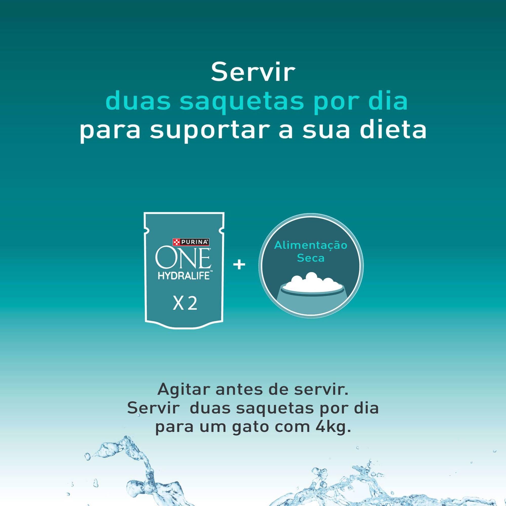 Purina One Hydra Life Snack Líquido para Gato Frango 50 g
