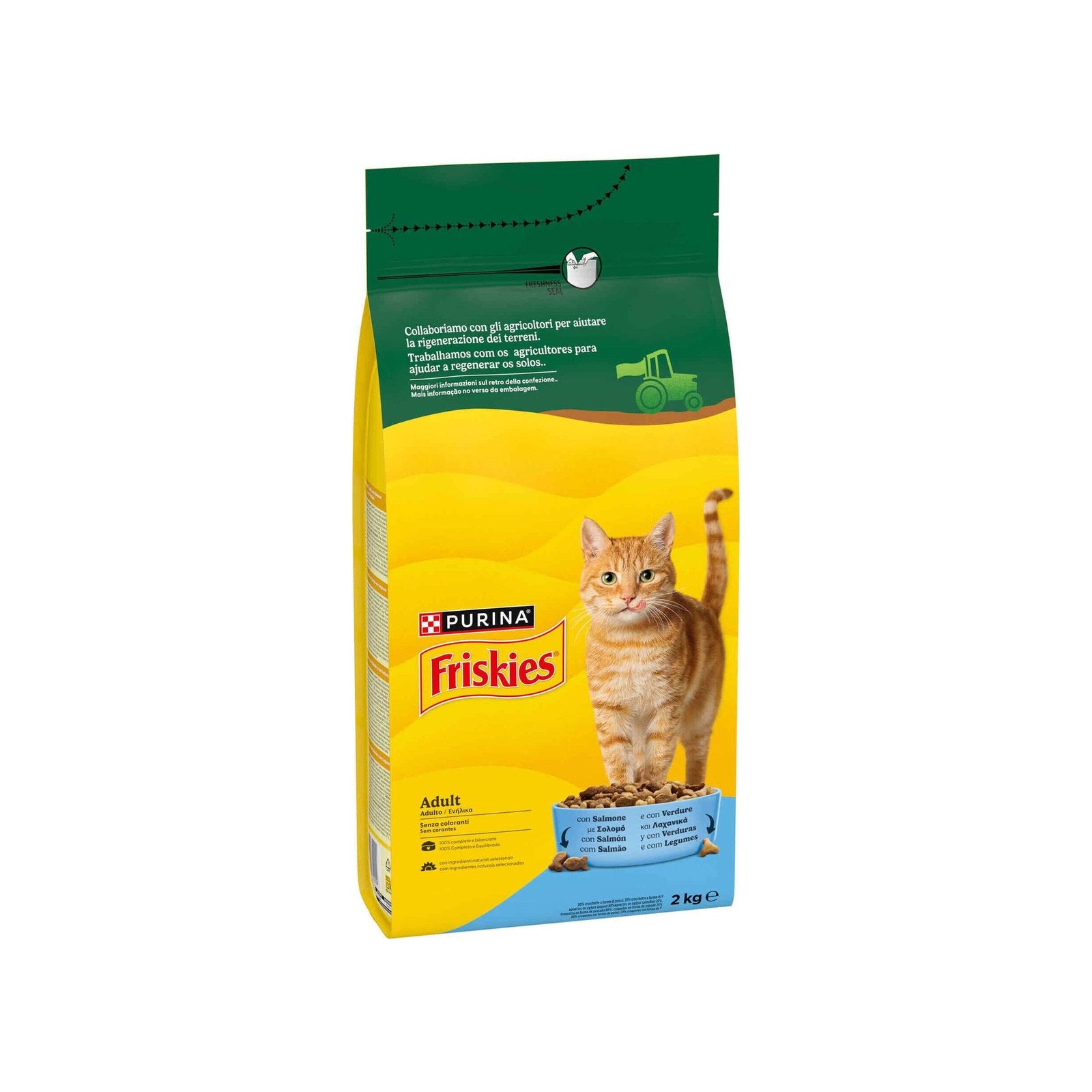 Purina Friskies Ração Seca para Gato Adulto Salmão 4 kg