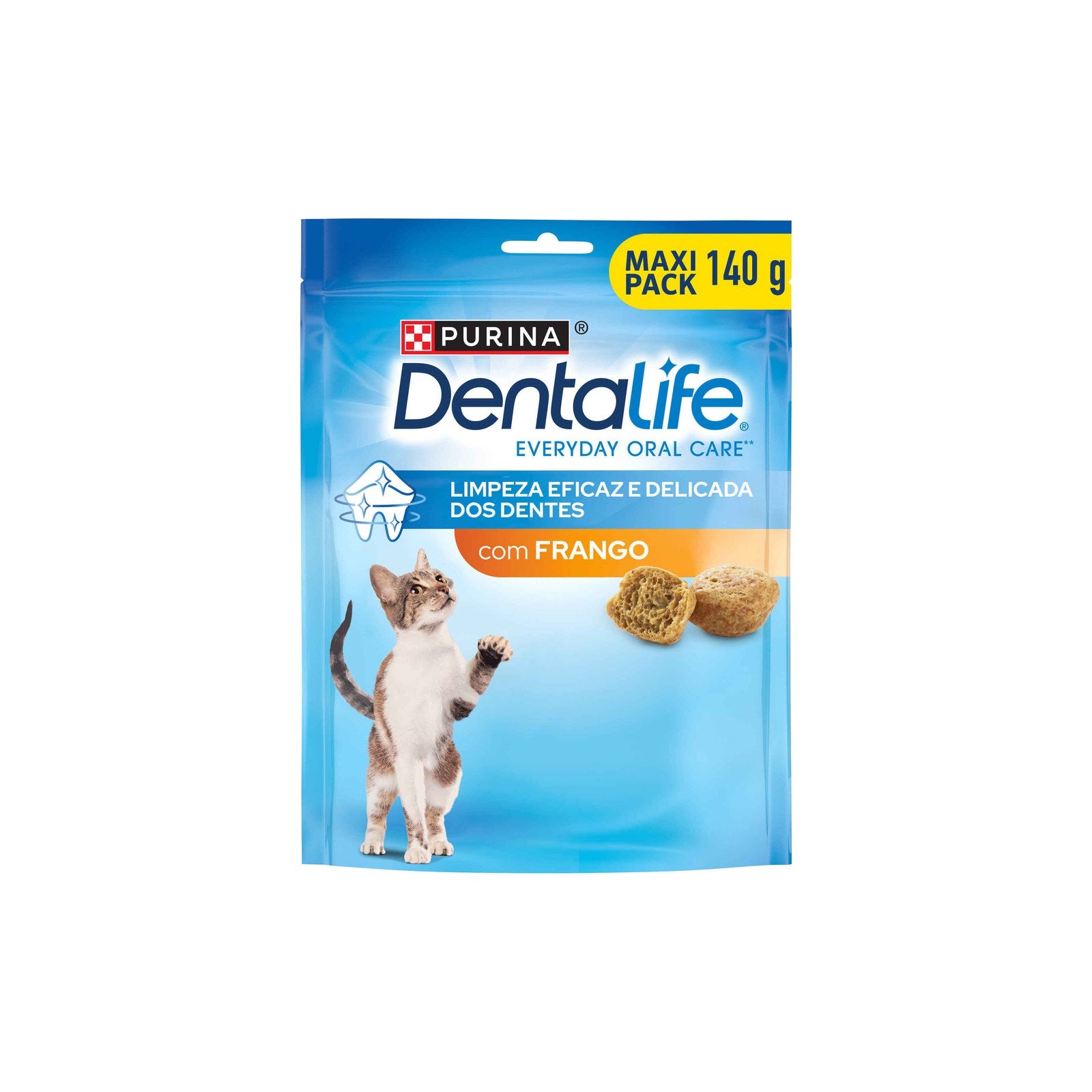 Snack Purina Dentalife para Gato Sabor Frango 140 g