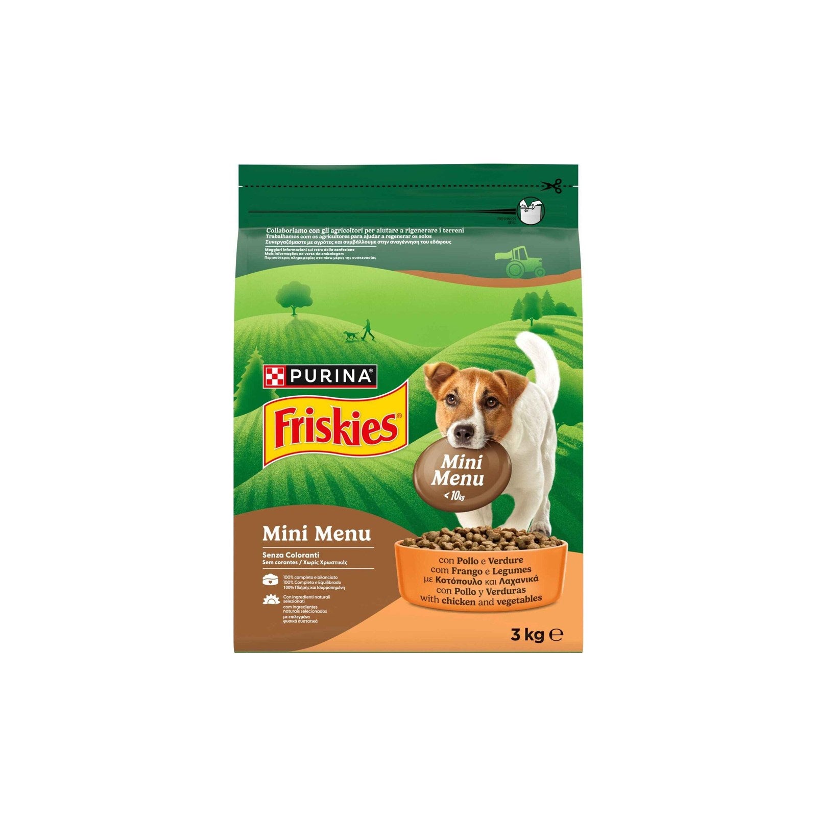 Purina Friskies Mini Menu Ração Cão Adulto Frango e Legumes 3 kg