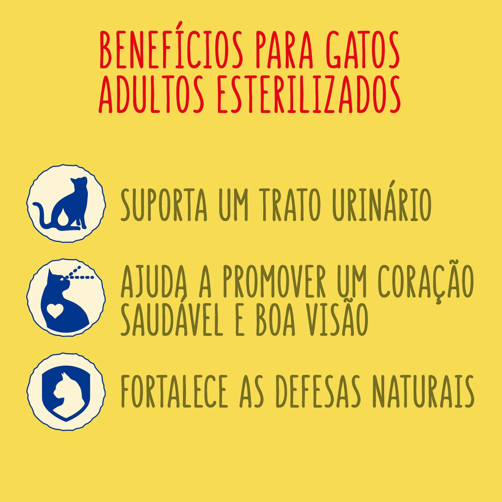 Purina Friskies Ração para Gato Adulto Esterilizado com Salmão 3 kg