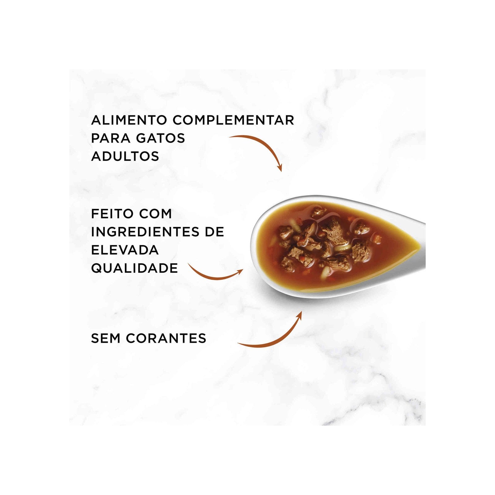 Purina Gourmet Soup Royale Snack Líquido Gato Salmão, Bacalhau e Solha 45 g 6x45 g