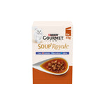 Purina Gourmet Soup Royale Snack Líquido Gato Salmão, Bacalhau e Solha 45 g 6x45 g