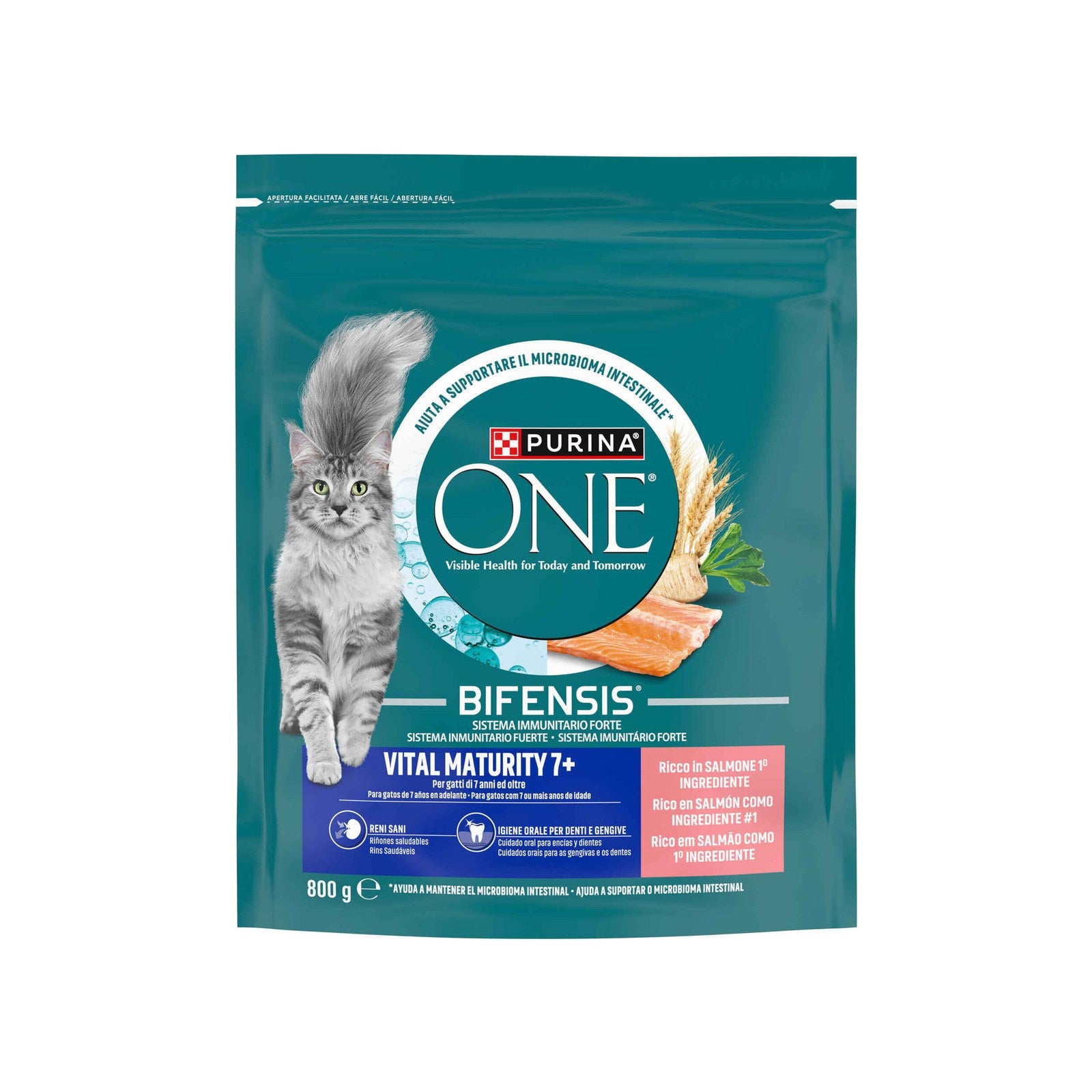Purina One Vital Maturity Salmão para Gato Sénior 800 g
