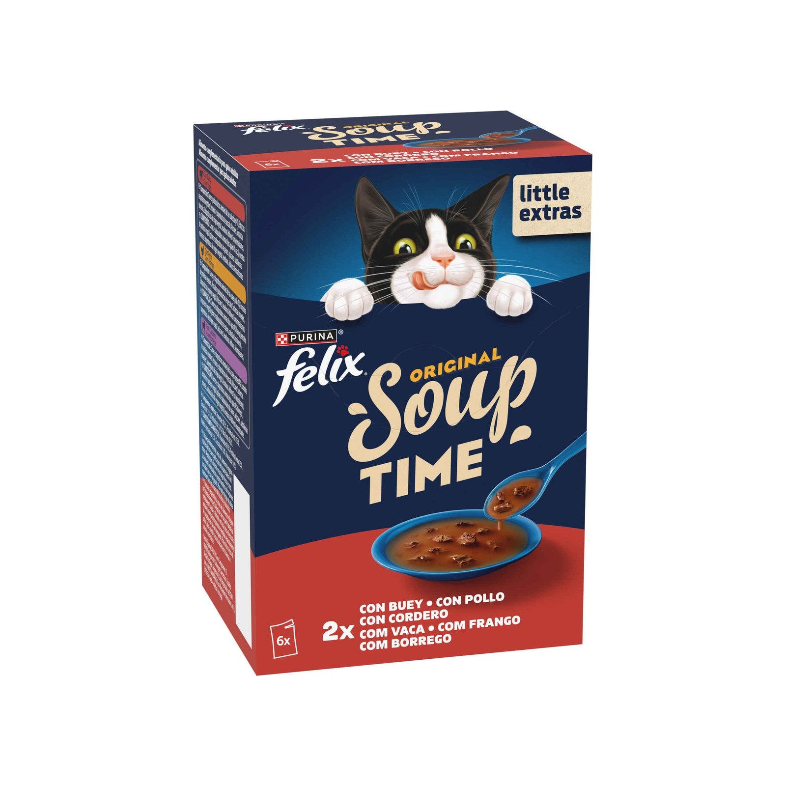 Purina Felix Soup Original para Gato Adulto, 288 g 6x48 g