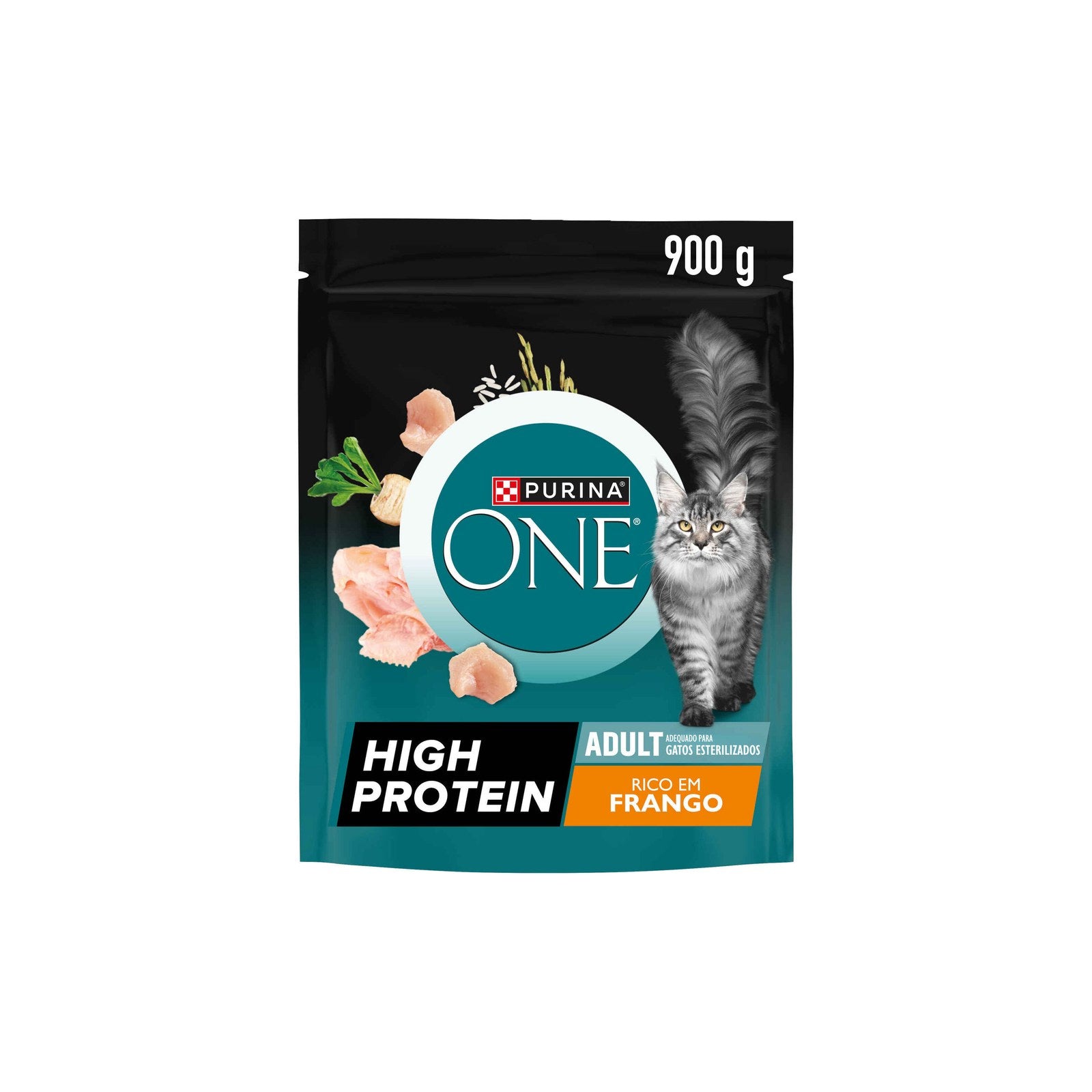 Purina One Ração Gato Adulto High Protein Frango 900 g