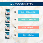 Purina Gourmet Perle Pedaços do Oceano para Gato Adulto 4x85 g