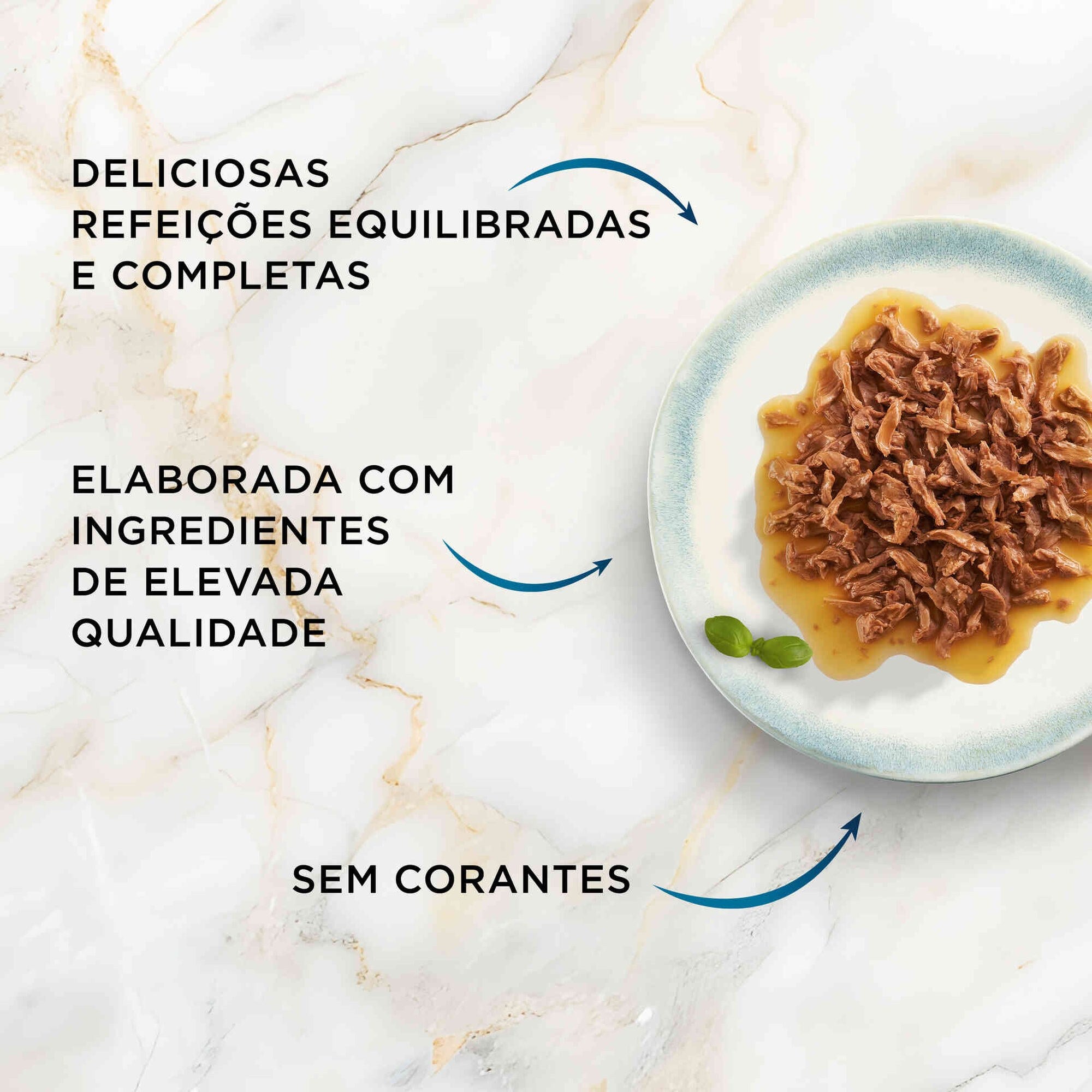 Purina Gourmet Perle Pedaços do Oceano para Gato Adulto 4x85 g