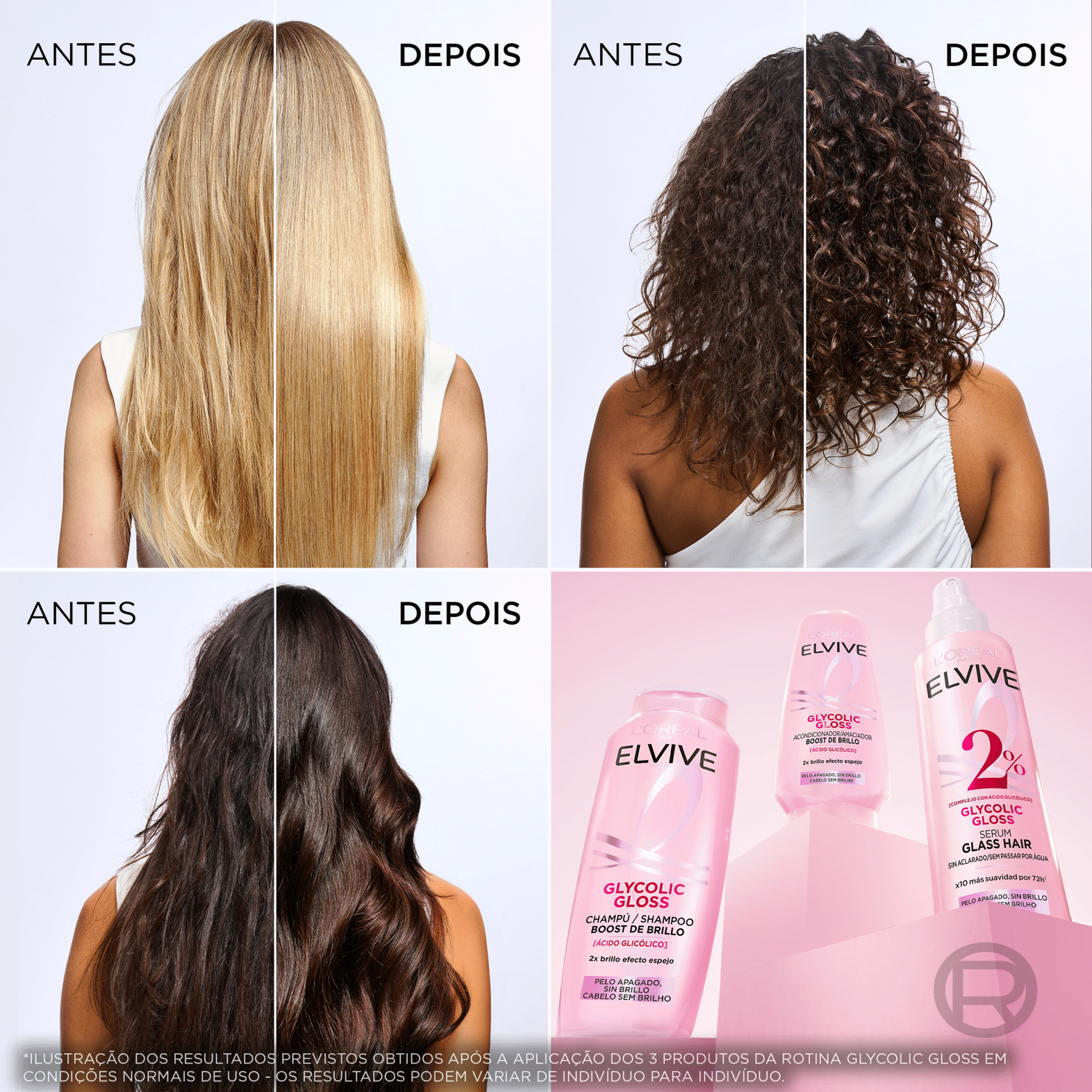 L'Oréal Paris Elvive Glycolic Gloss Amaciador 300 ml
