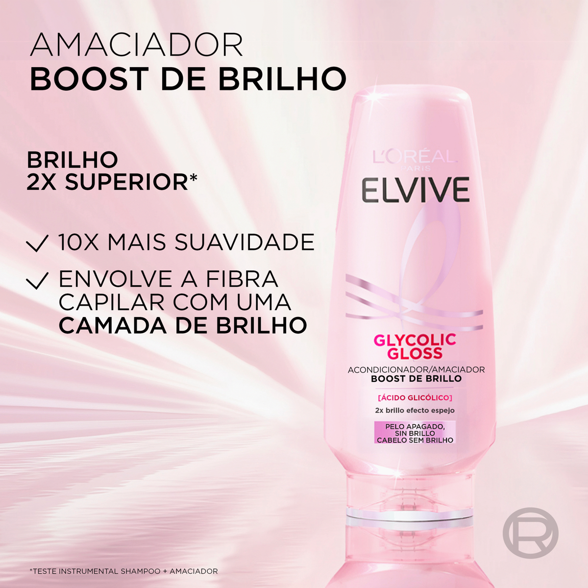 L'Oréal Paris Elvive Glycolic Gloss Amaciador 500 ml