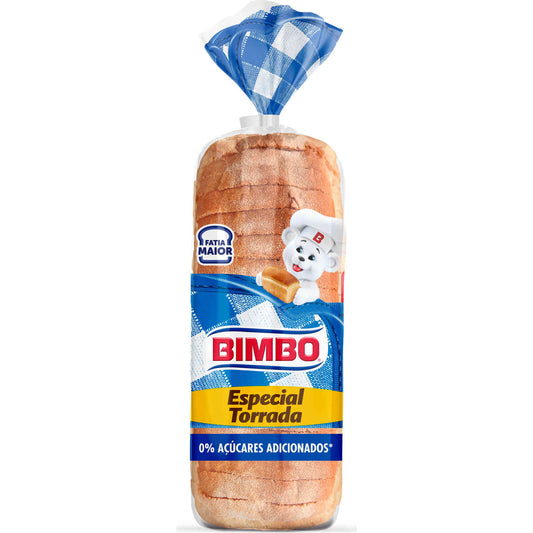 Bimbo Pão de Forma com Côdea Especial Torradas 640 gr — embalagem