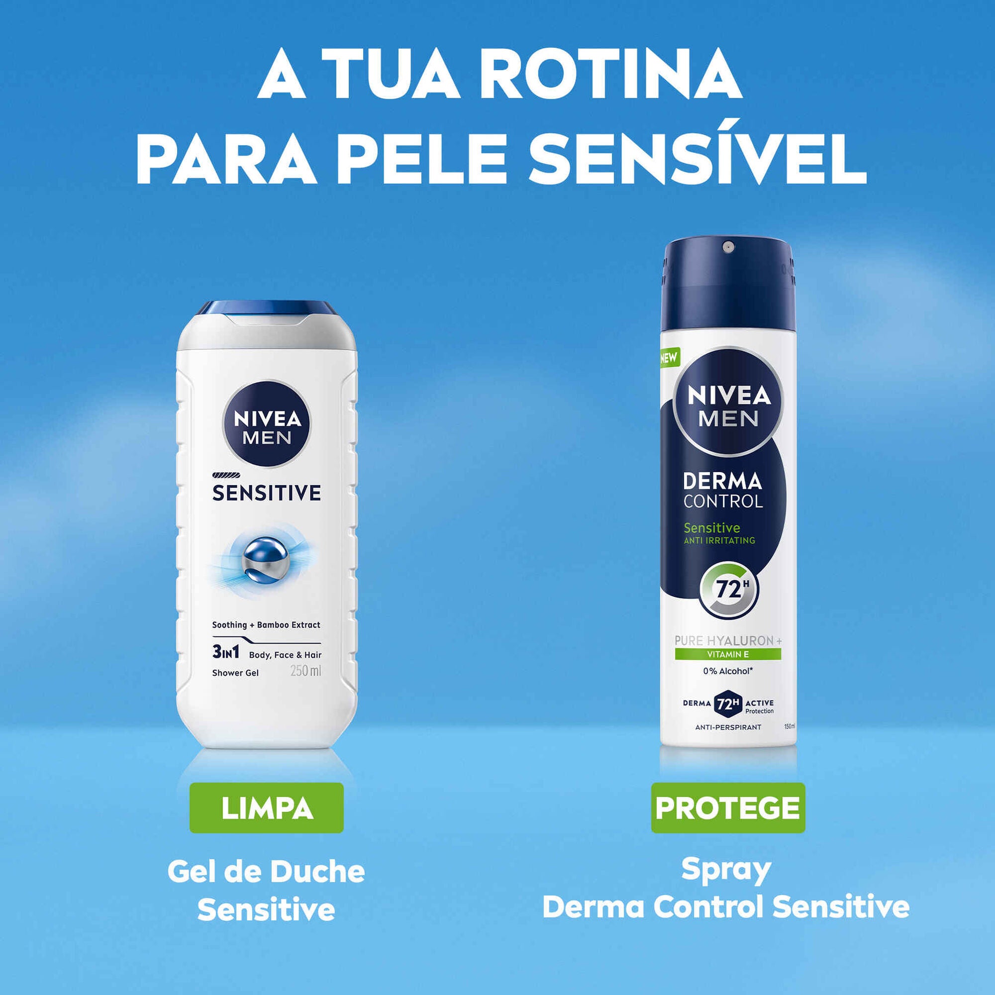 Nivea Men Derma Control Sensitive Spray 72H 150 ml