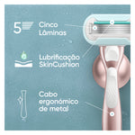 Gillette Venus Conjunto Pro Smooth Sensitive com Cabo + 4 Recargas + Suporte + Capa + Bolsa