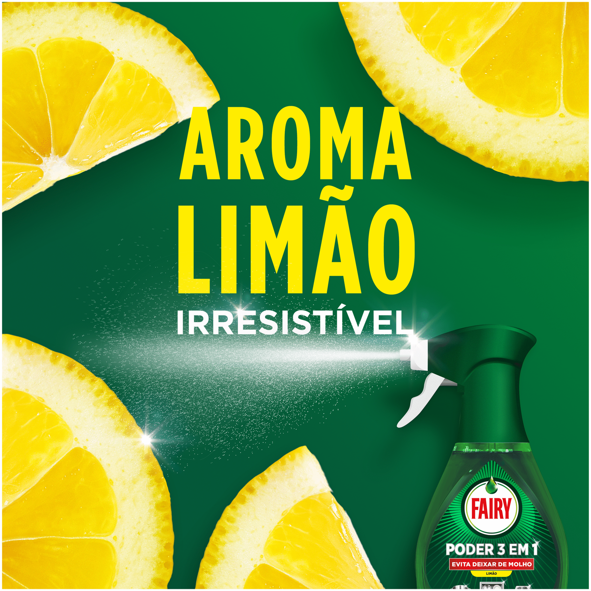 Fairy Spray Recarga Poder 3 em 1 para Loiça e Cozinha 500ml