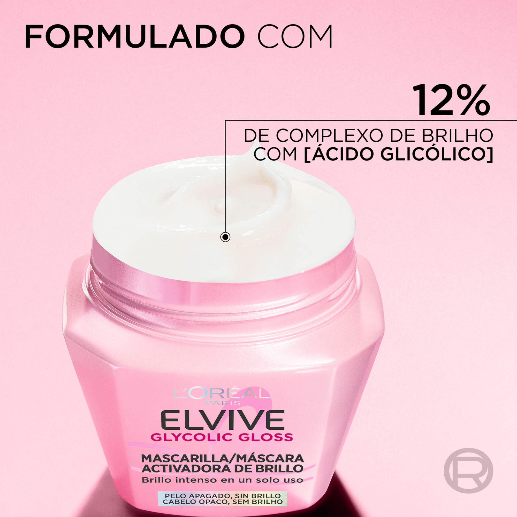 L'Oréal Paris Elvive Glycolic Gloss Máscara 310 ml