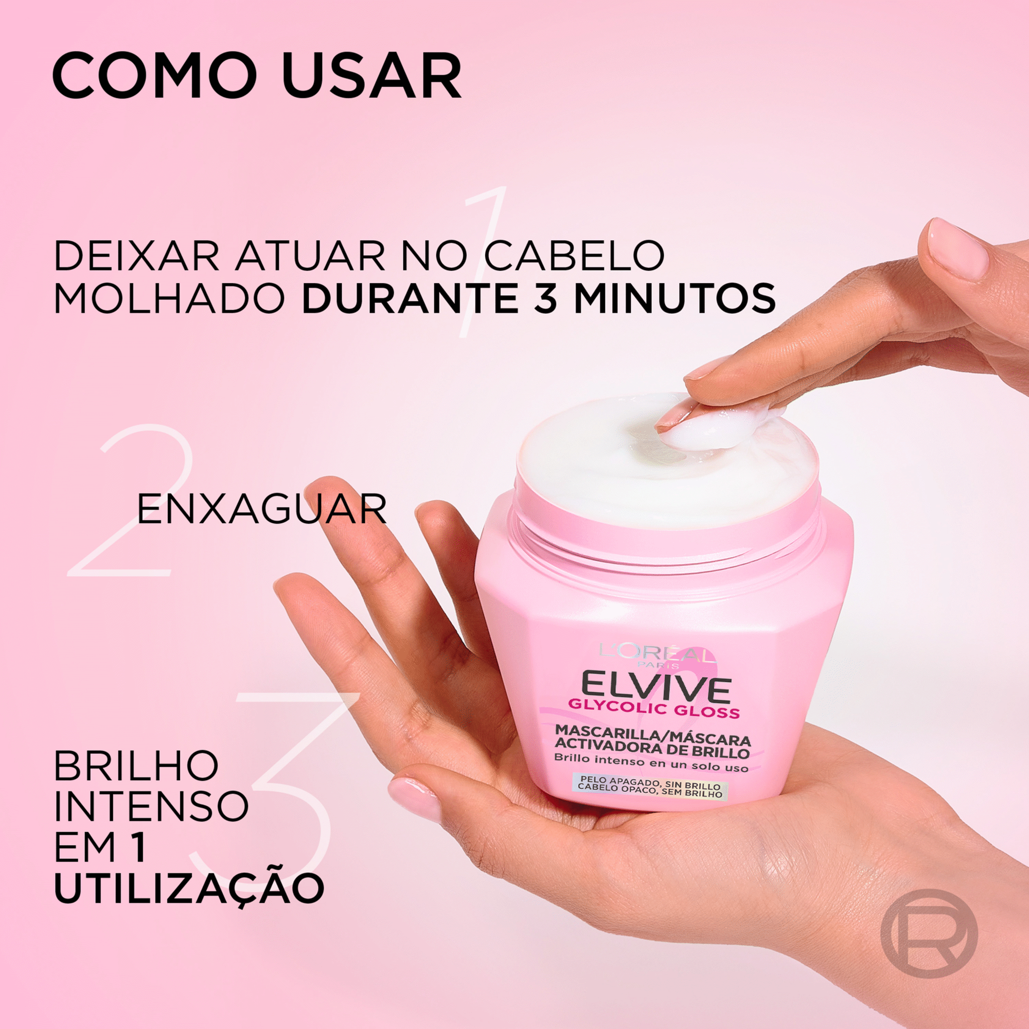 L'Oréal Paris Elvive Glycolic Gloss Máscara 310 ml