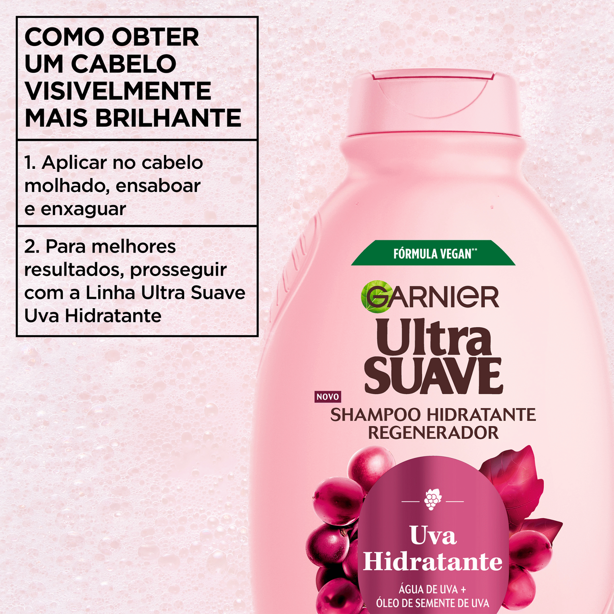 Garnier Ultra Suave Champô de Uva Hidratante 400 ml