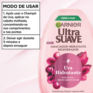 Garnier Ultra Suave Amaciador Uva Hidratante 400 ml