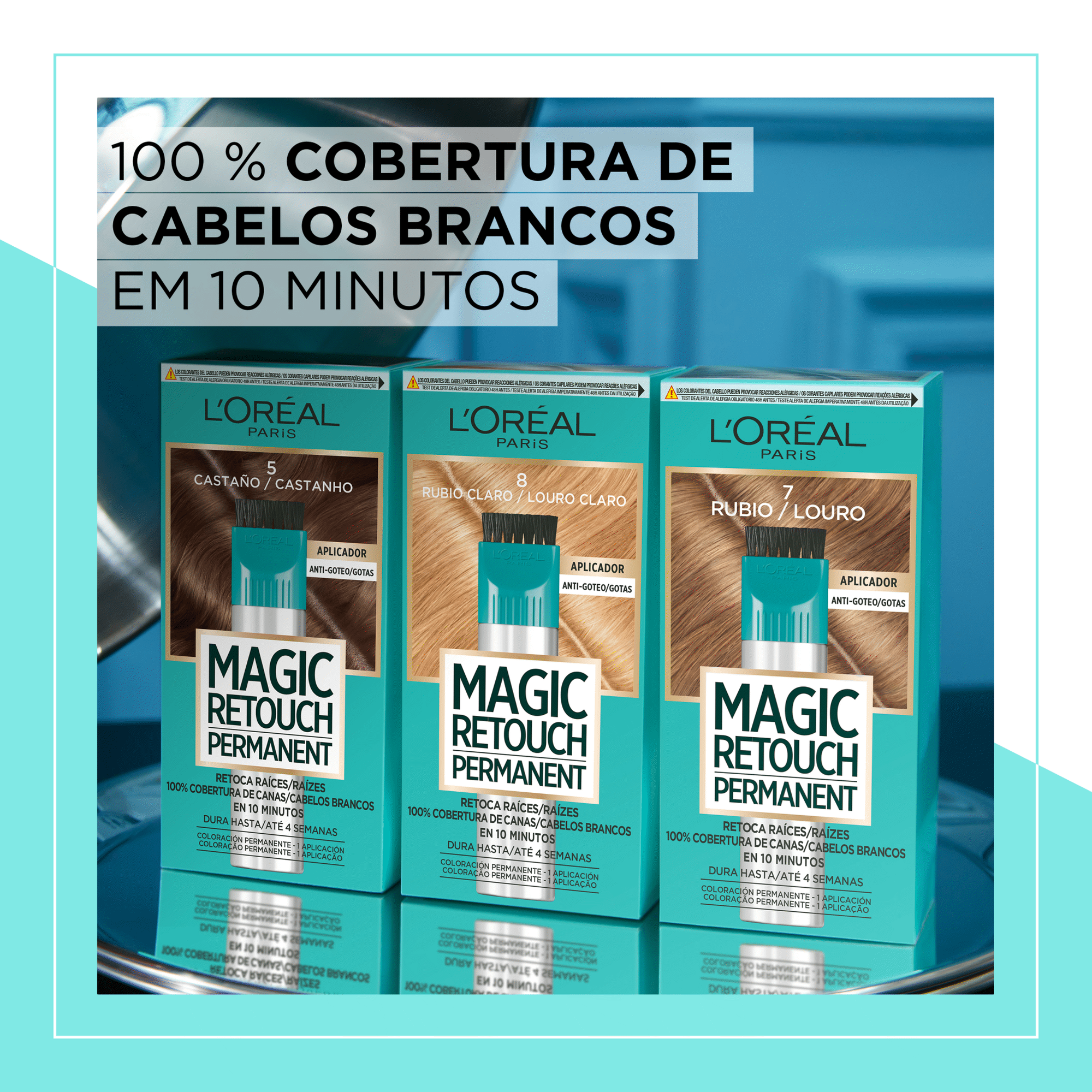 L'Oréal Paris Magic Retouch Permanent Castanho Escuro 4 1 un