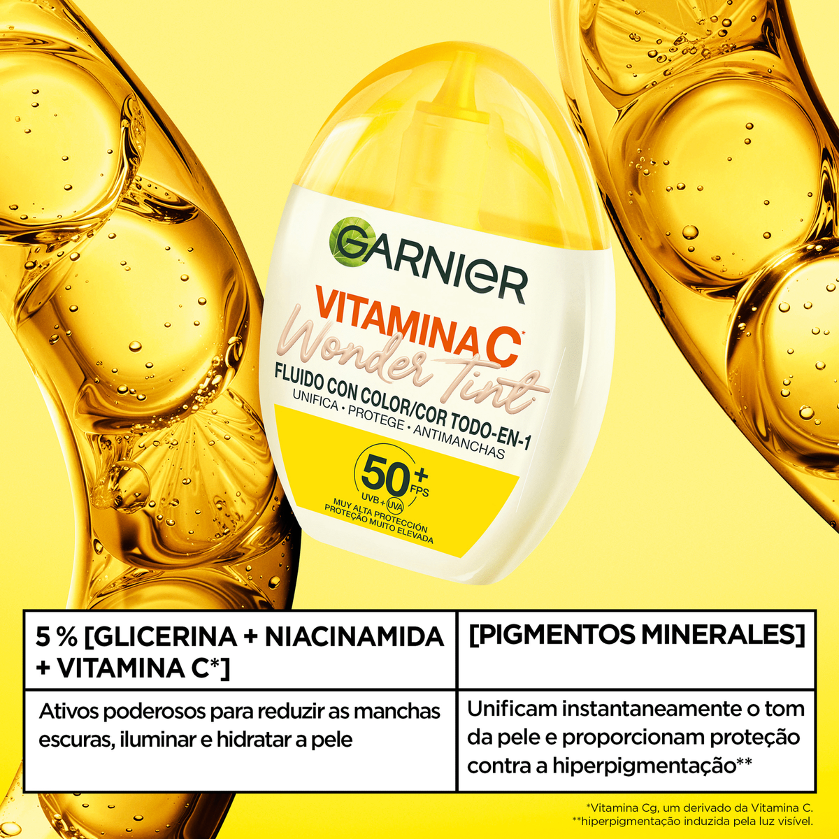 Garnier Skin Active Wonder Tint FPS 50+ Tom Claro 50 ml