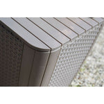 Keter Mesa de Apoio P/ Jardim Vime Redondo Luzon Cor Cappuccino - Marrom