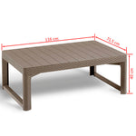 Keter Mesa de Jardim Lyon Cor Cappuccino - Marrom
